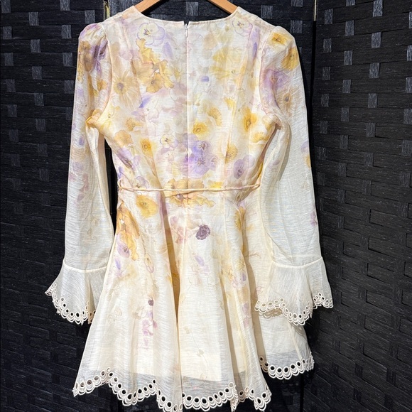 Zimmermann Pastel Floral Dress with Lace Details - Picture 5 of 9